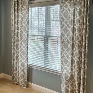 Pottery barn Kendra lined curtains